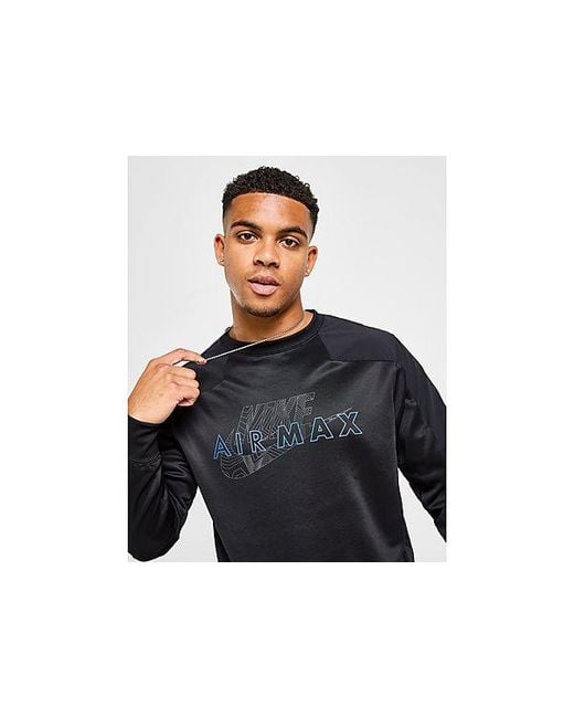 Nike Air Max Crew Sweatshirt in Black for Men Lyst UK