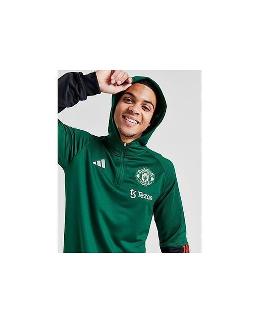 Sweat à Capuche Manchester United FC adidas pour homme en coloris Vert |  Lyst