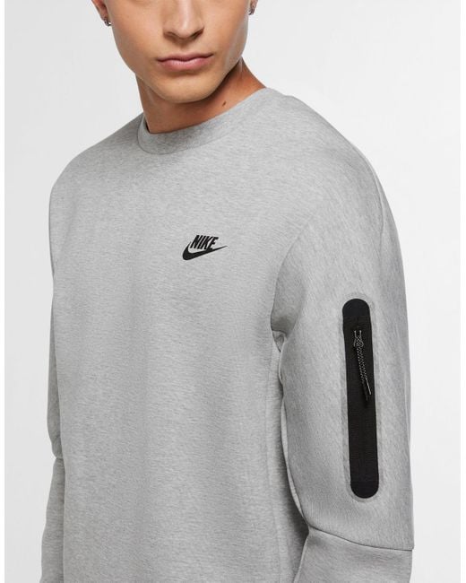 nike grey crew neck sweater