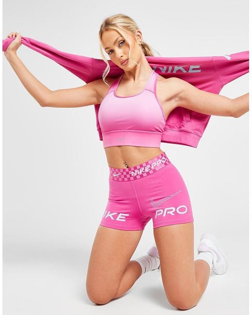 Nike Pink Training Pro Graphic 3" Shorts