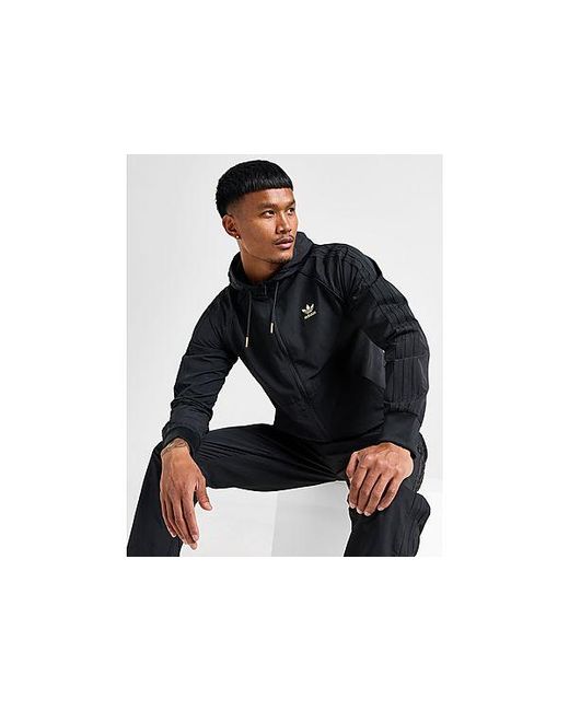 Adidas Originals Black Woven Sst Hoodie for men