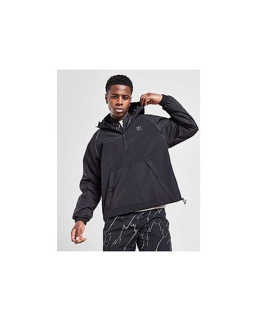 Road Overhead Lightweight Jacket di Adidas Originals in Black da Uomo