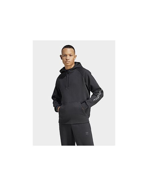 Adidas Black Graphic Hoodie for men
