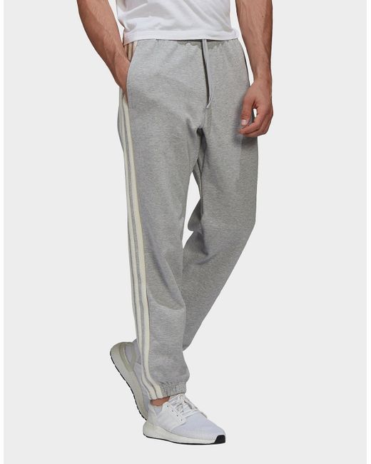 adidas Originals Fleece Winter 3-stripes Tracksuit Bottoms in Gray for Men - Lyst