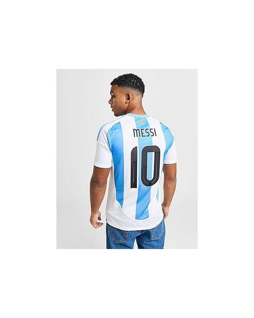 Adidas Blue Argentina 2024/25 Messi #10 Home Shirt for men
