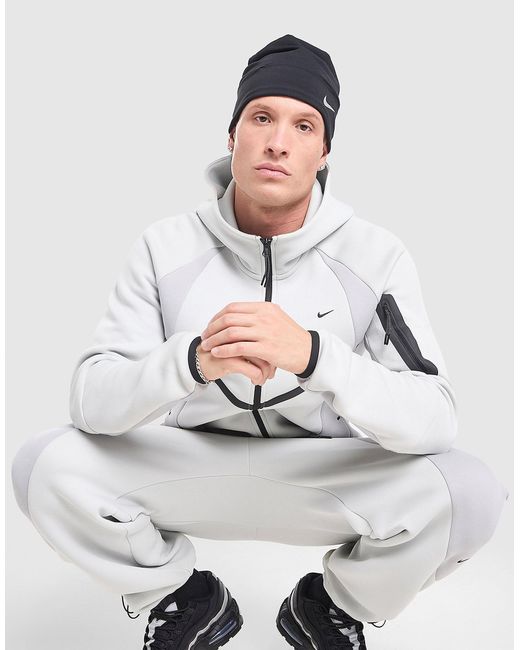 Tech Pro Full Zip Fleece Hoodie di Nike in Gray da Uomo