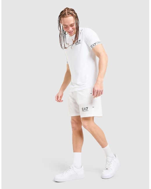 Short Tennis Eagle EA7 pour homme en coloris White