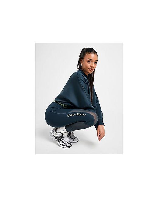 Nike Blue Pro 7/8 Leggings