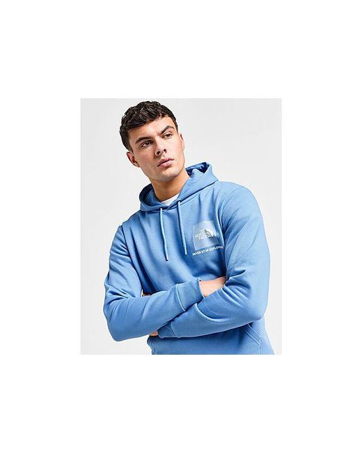 The North Face Blue Fine Box Hoodie for men