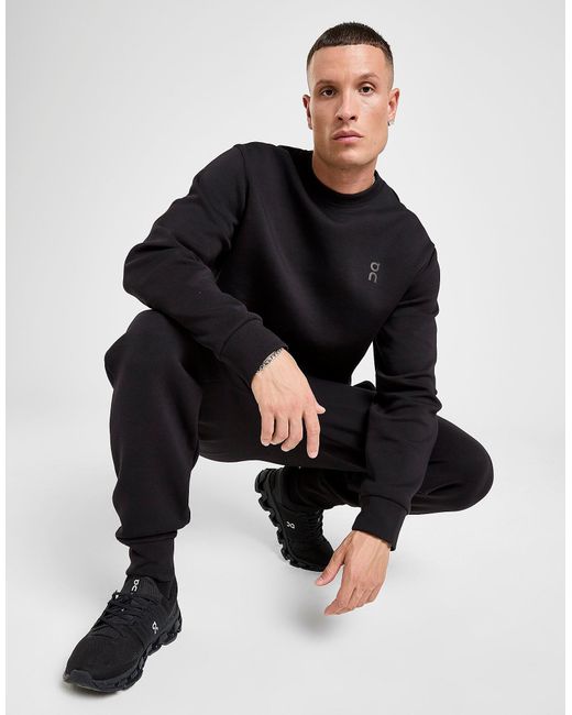 Tech Felpa Crew di On Shoes in Black da Uomo