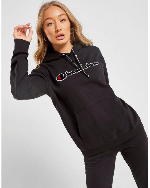 champion logo boyfriend hoodie