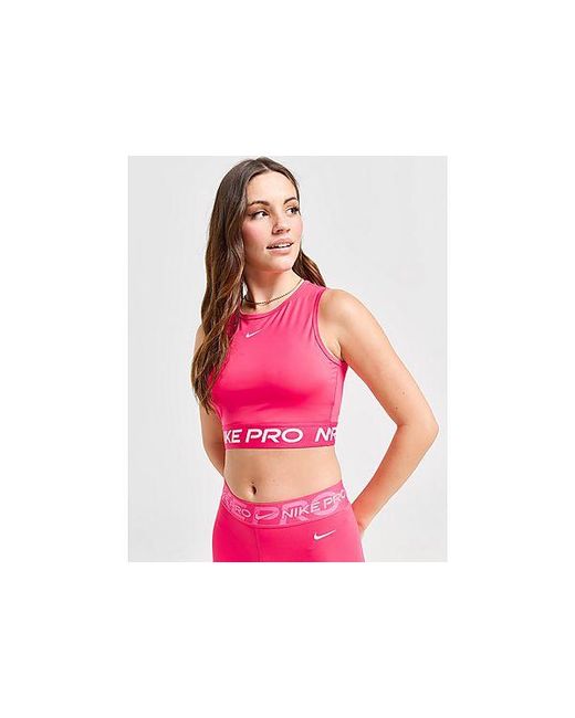 Pink nike training top sale