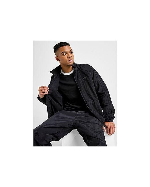 Adidas Originals Black Retro Woven Track Top for men