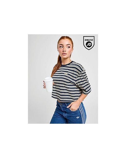 Stripe Crop Maglia di Adidas Originals in Blue