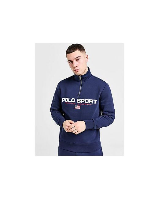 Polo Ralph Lauren Blue Polo Sport 1/2 Zip Sweatshirt for men