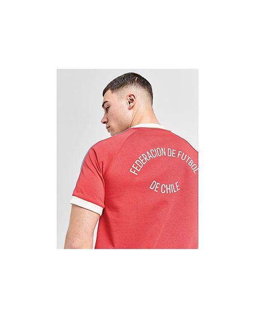 Adidas Originals Red Chile 3-stripes T-shirt for men