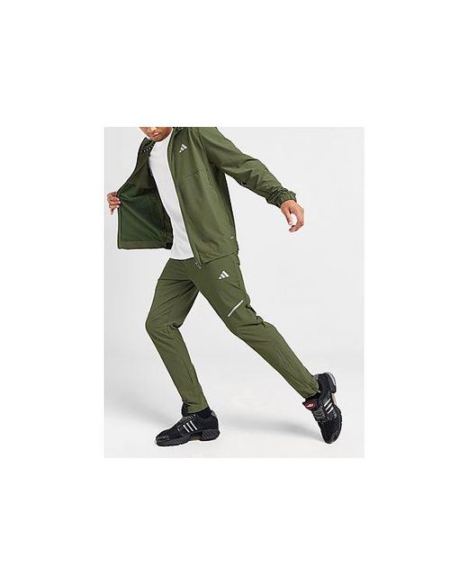 Adidas Black Tech Woven Track Pants for men