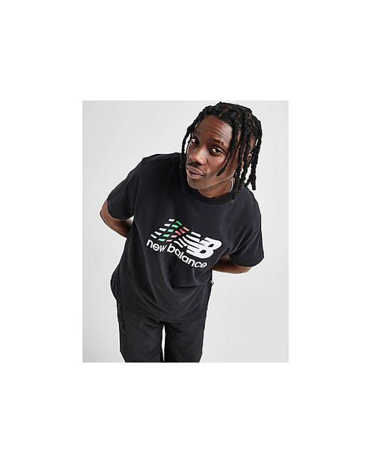 New Balance Black Multi Dash T-shirt for men