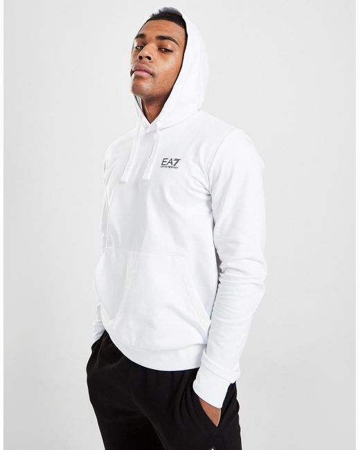 ea7 white hoodie