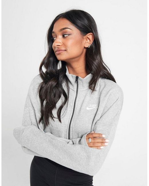 quarter zip cropped sweater