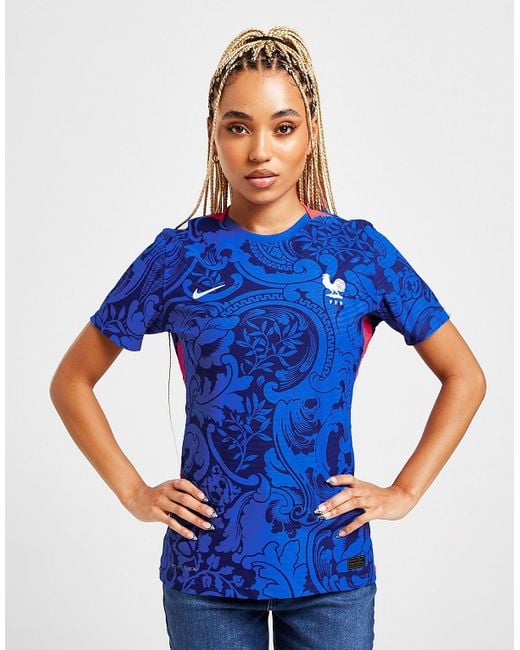 Nike Synthetic France 2022 Match Home Shirt in Blue Lyst UK