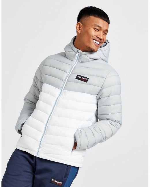 McKenzie White Optic Bubble Jacket for men