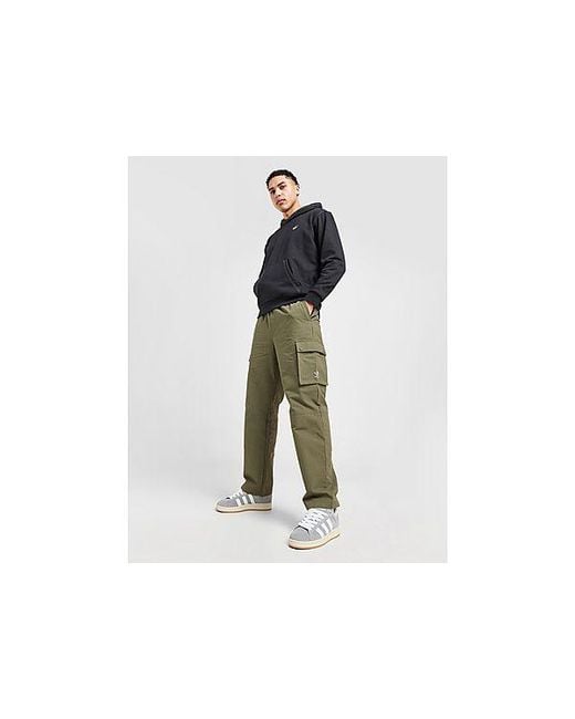 Adidas Originals Black Relaxed Ripstop Cargo Pants for men