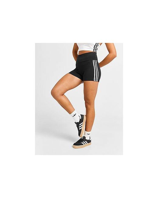 Adidas Originals Black 3-stripes Booty Shorts