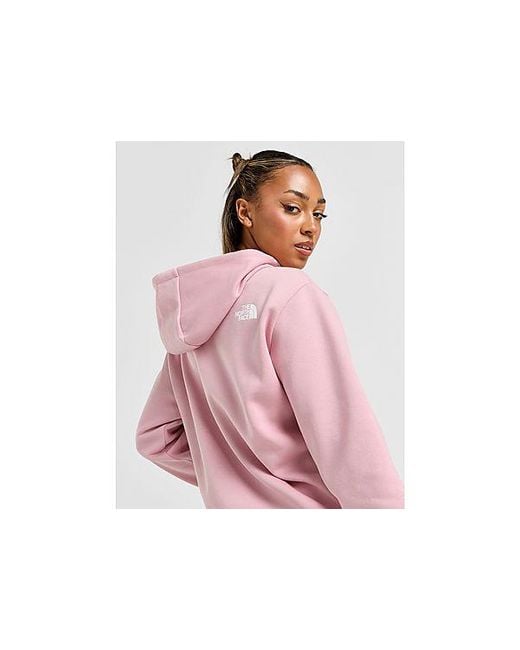 The North Face Outline Logo Overhead Hoodie in Pink Lyst UK