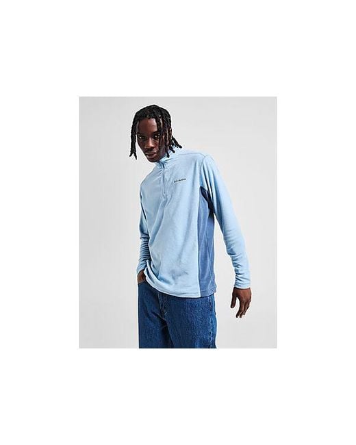 Columbia Blue Klamath 1/2 Zip Top for men