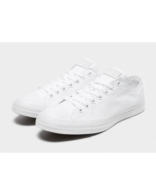 converse white monochrome canvas
