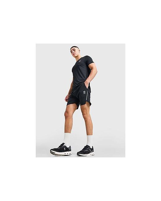 Gym King Black Flex Shorts for men