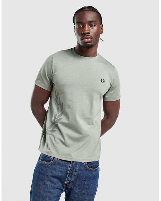 T-Shirt Oversized Homme Fred Perry pour homme en coloris Gray