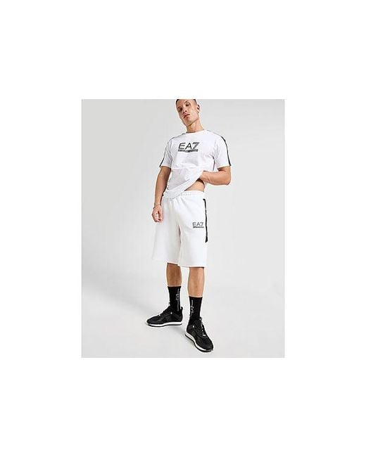EA7 Black Tape Shorts for men