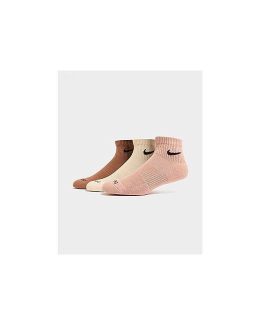 Nike Black 3-pack Everyday Plus Quarter Socks for men
