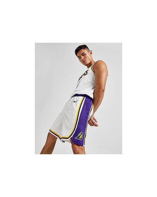 Nike Nba Los Angeles Lakers Swingman Shorts in Black for Men | Lyst UK