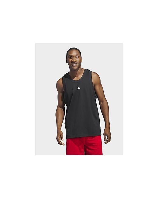 Adidas Black Basketball Legends Tank Top for men