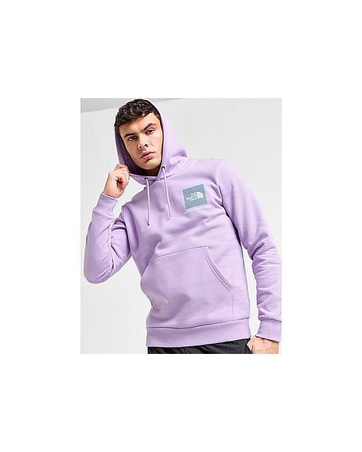 The North Face Purple Fine Box Hoodie for men