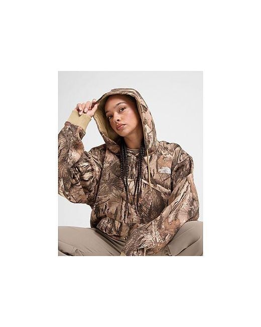 The North Face Black All Over Print Camo Overhead Hoodie