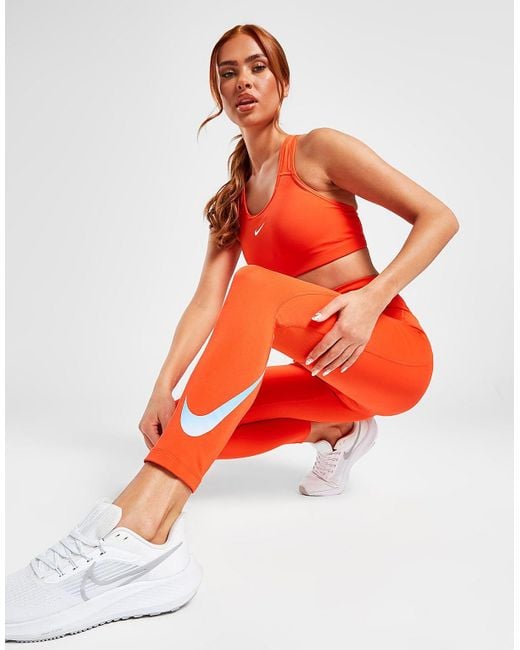 nike double swoosh running tights