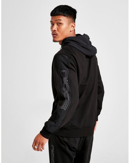 black overhead hoodie