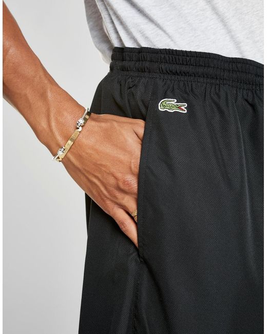 lacoste black track pants