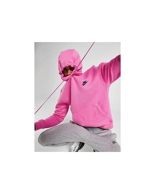 Nike Pink Sportswear Club Fleece Pullover Hoodie for men
