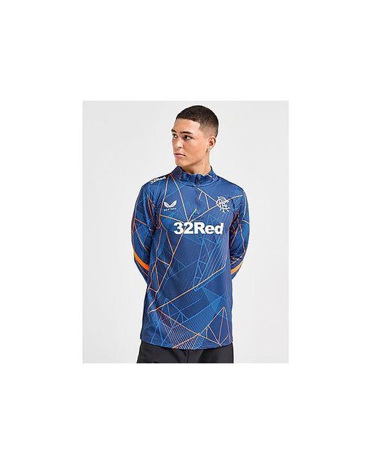 Castore Blue Rangers Fc Matchday 1/4 Zip Top for men