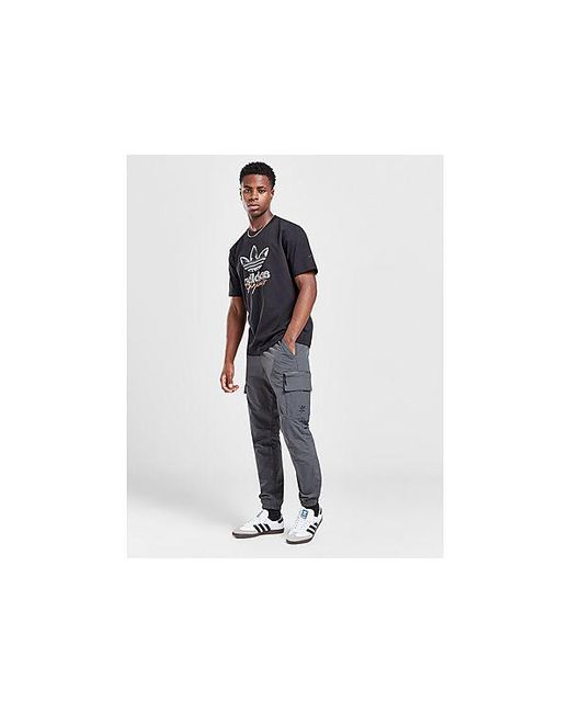 Adidas Originals Black Cargo Track Pants for men