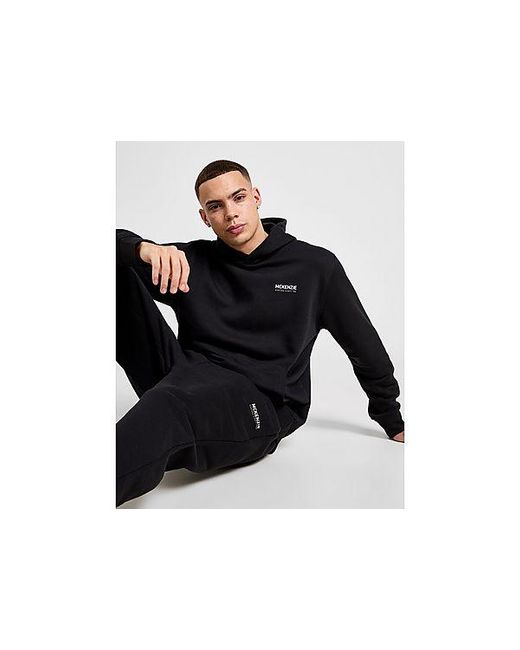 McKenzie Black Essential Overhead Hoodie for men