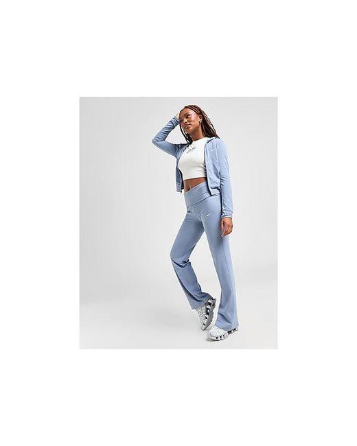 Nike Blue Essential Fold-over Flare Pants