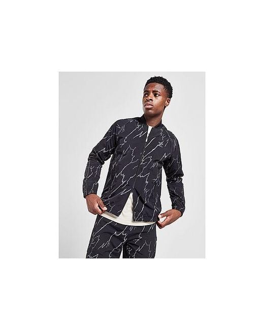 Adidas Originals Black Sst Allover Print Track Top for men