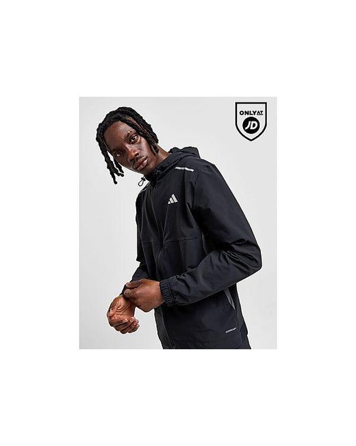 Giacca Tech Woven Zip Integrale di Adidas in Black da Uomo