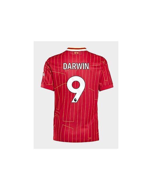 Nike Red Liverpool Fc 2024/25 Darwin #9 Home Shirt for men